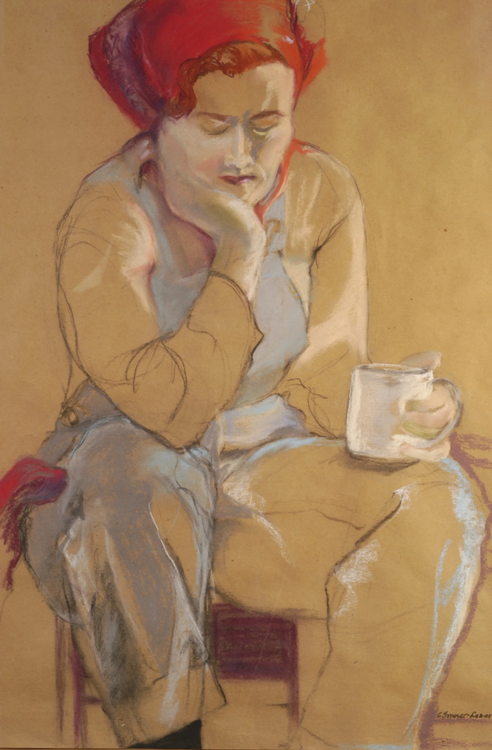 The Pastel Drawing "Weary" Has Sold!