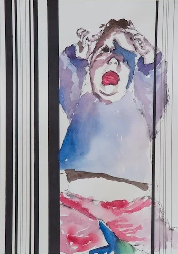2014 WATER COLOR AND MARKER PEN ON PAPER 30 x 21 cm