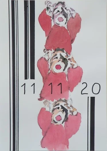 2014 WATER COLOR AND MARKER PEN ON PAPER 30 x 21 cm private collection