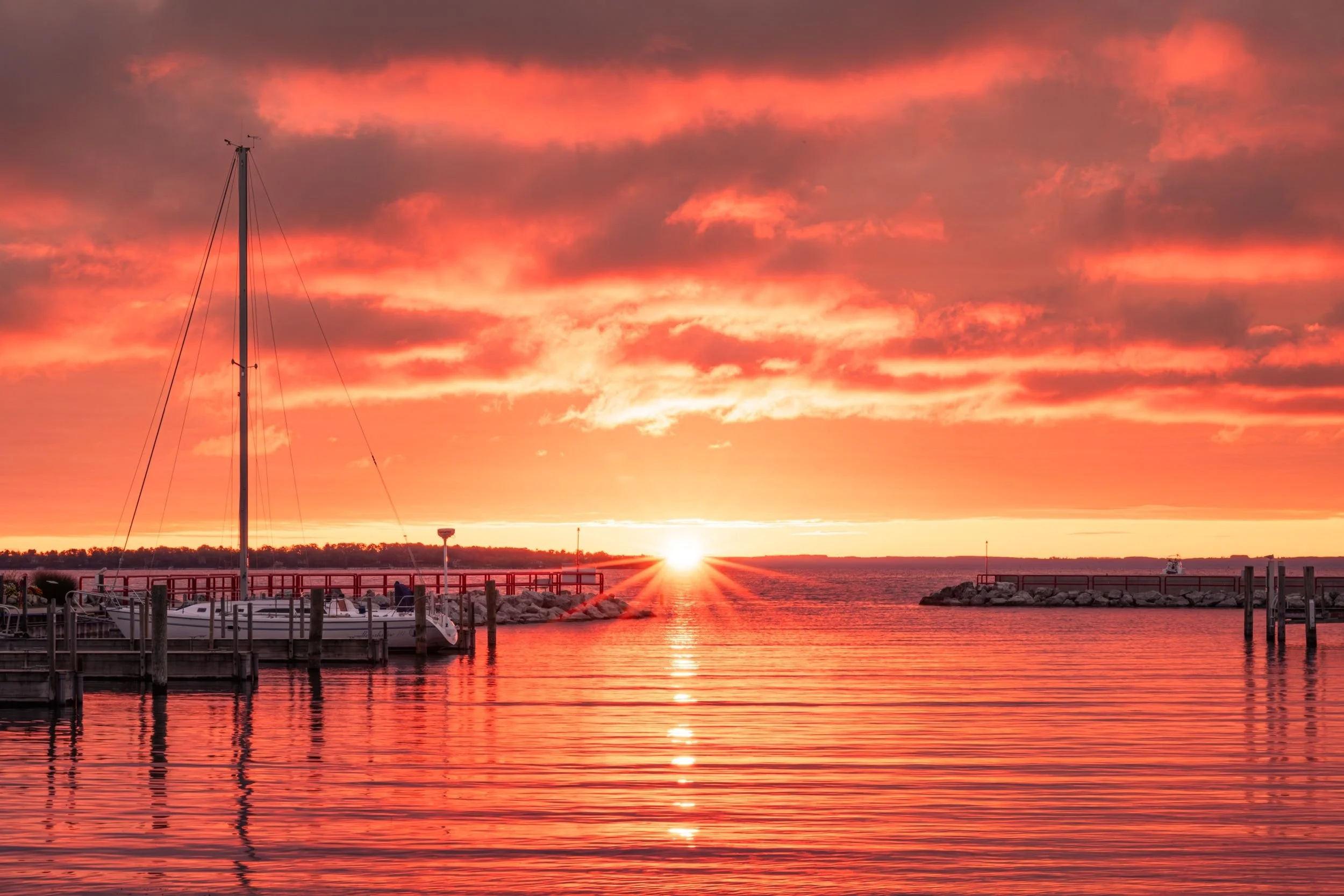 Sailboats-Marin-Orange Sky.jpeg