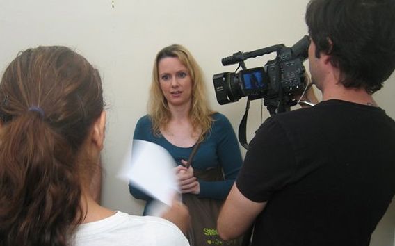Behind the scenes of my scene directing project.