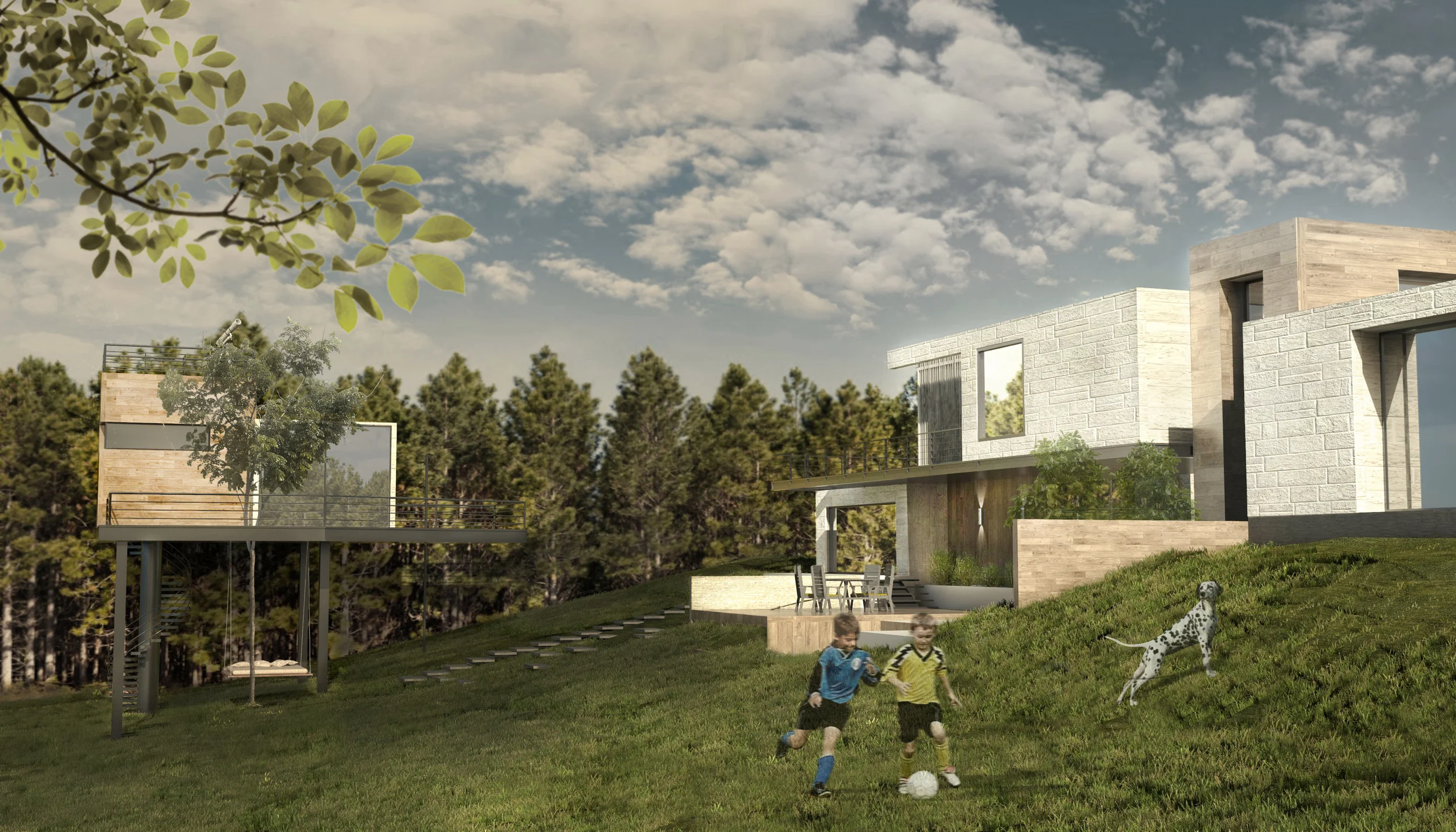 Backyard + Kids Treehouse