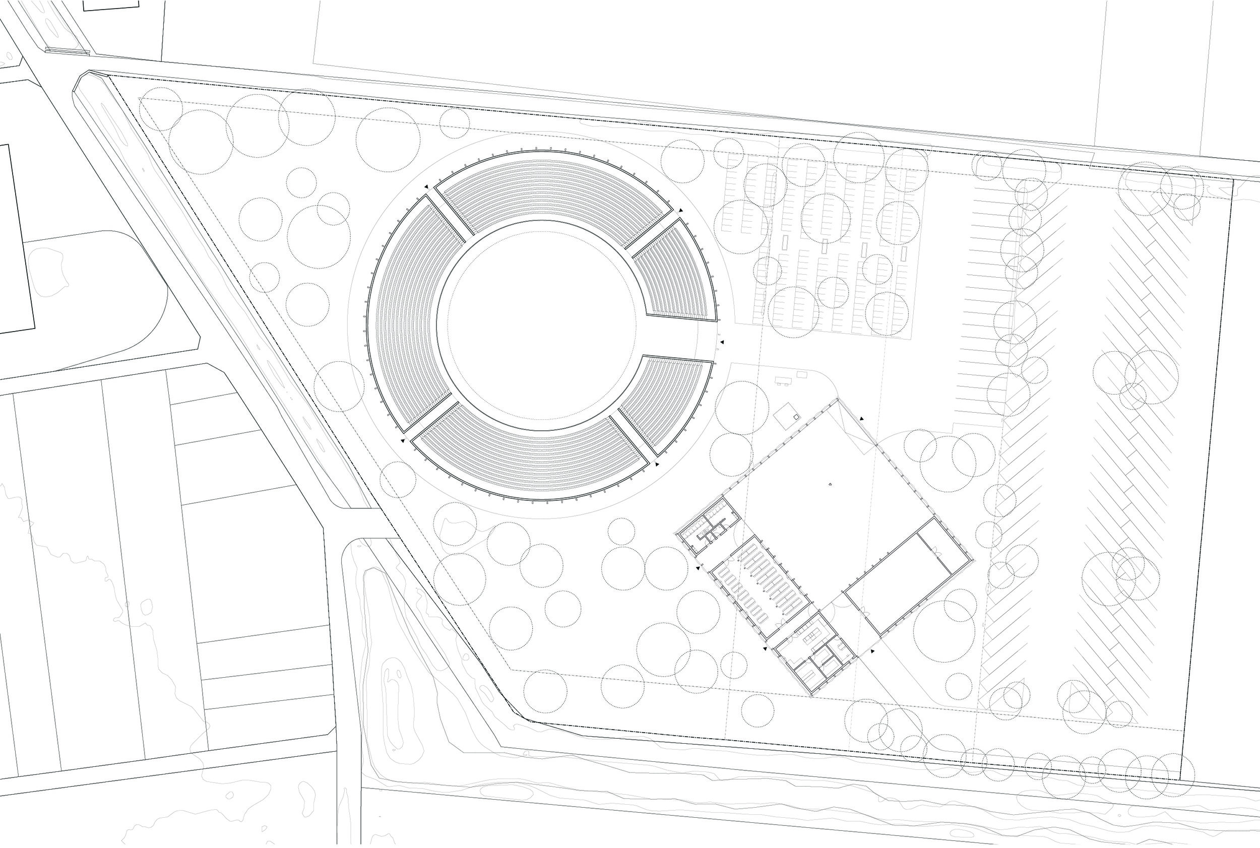 Competition entry for a livestock market building