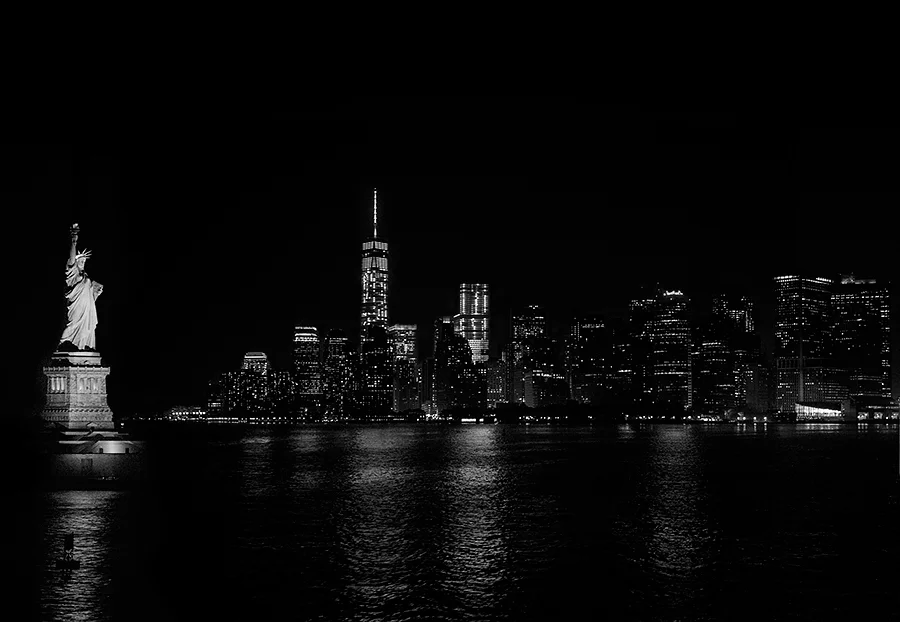 Skyline de New York des del ferri que va a Staten Island
