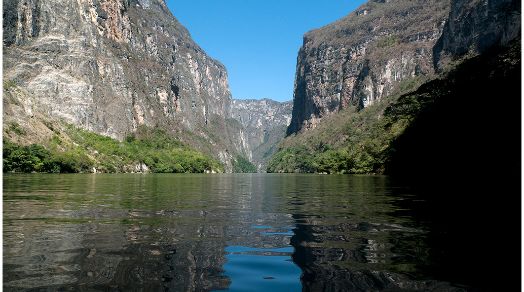El Cañon del Sumidero, situat prop de Tuxtla Gutiérrez, capital de l'estat de Chiapas