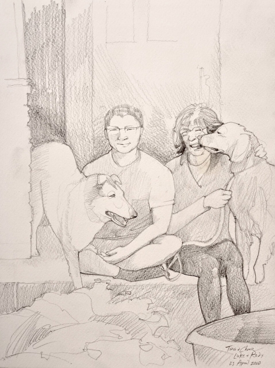 Chris + Tina with Luke + Kody