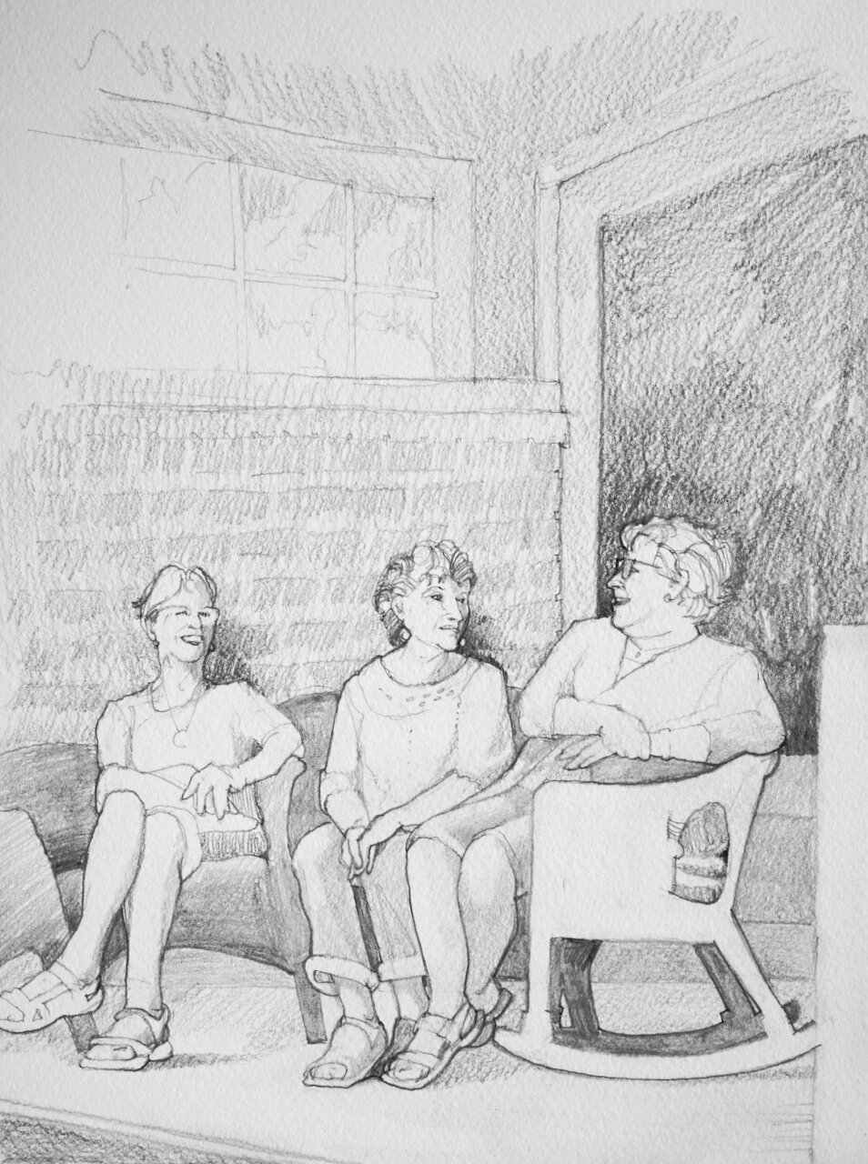 PORCH PORTRAIT - Three Sisters