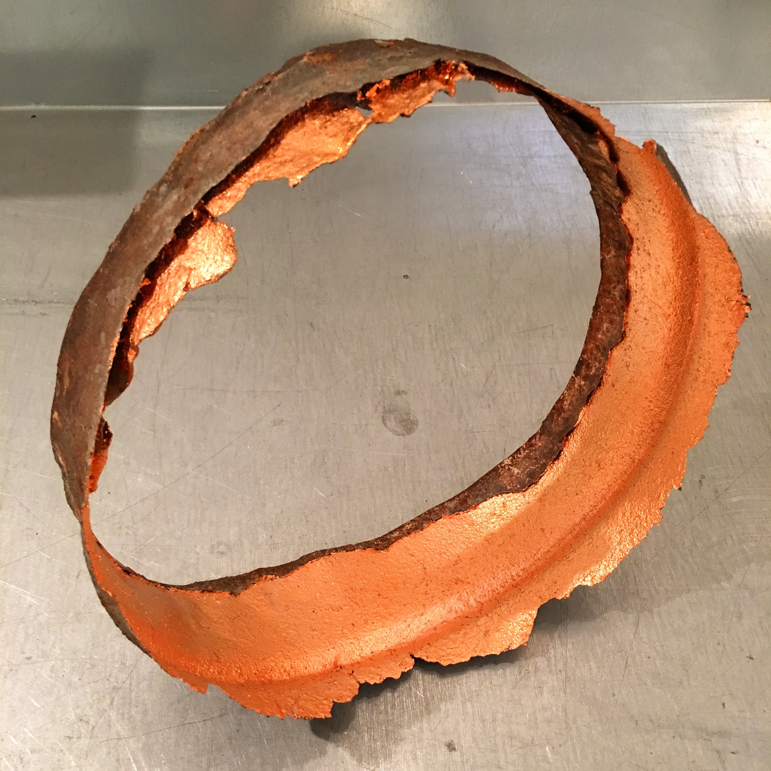 Chris Collins, Circle , found object + copper, 2016