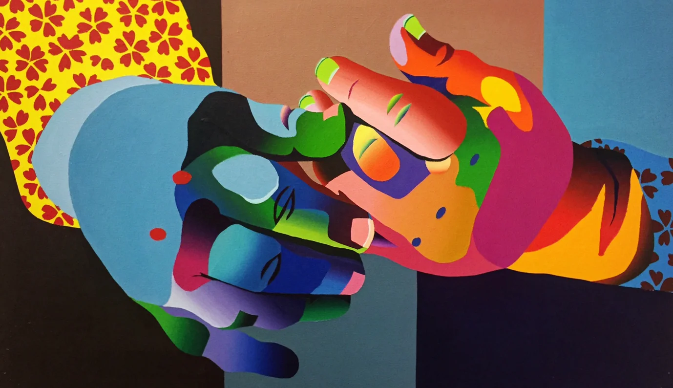 Alex Costantino, Reach , acrylic on canvas 24” X 30”