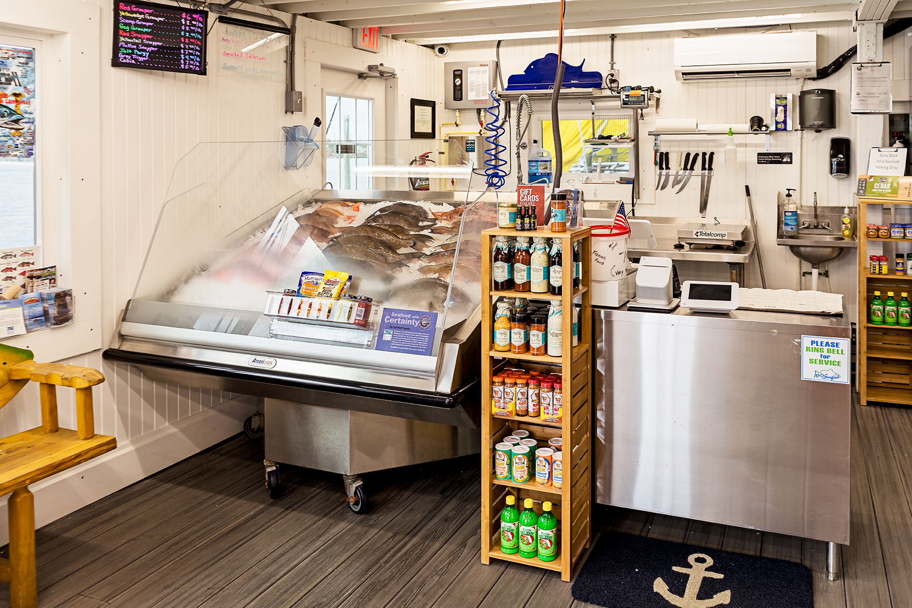 Wild Seafood also offers a selection of fish for the local consumer. These fish include Red Grouper, Scamp Grouper, Red Snapper, Hogfish, Gag Grouper, and Mangrove Snapper. They also offer spices and marinades to go with your seafood purchase.