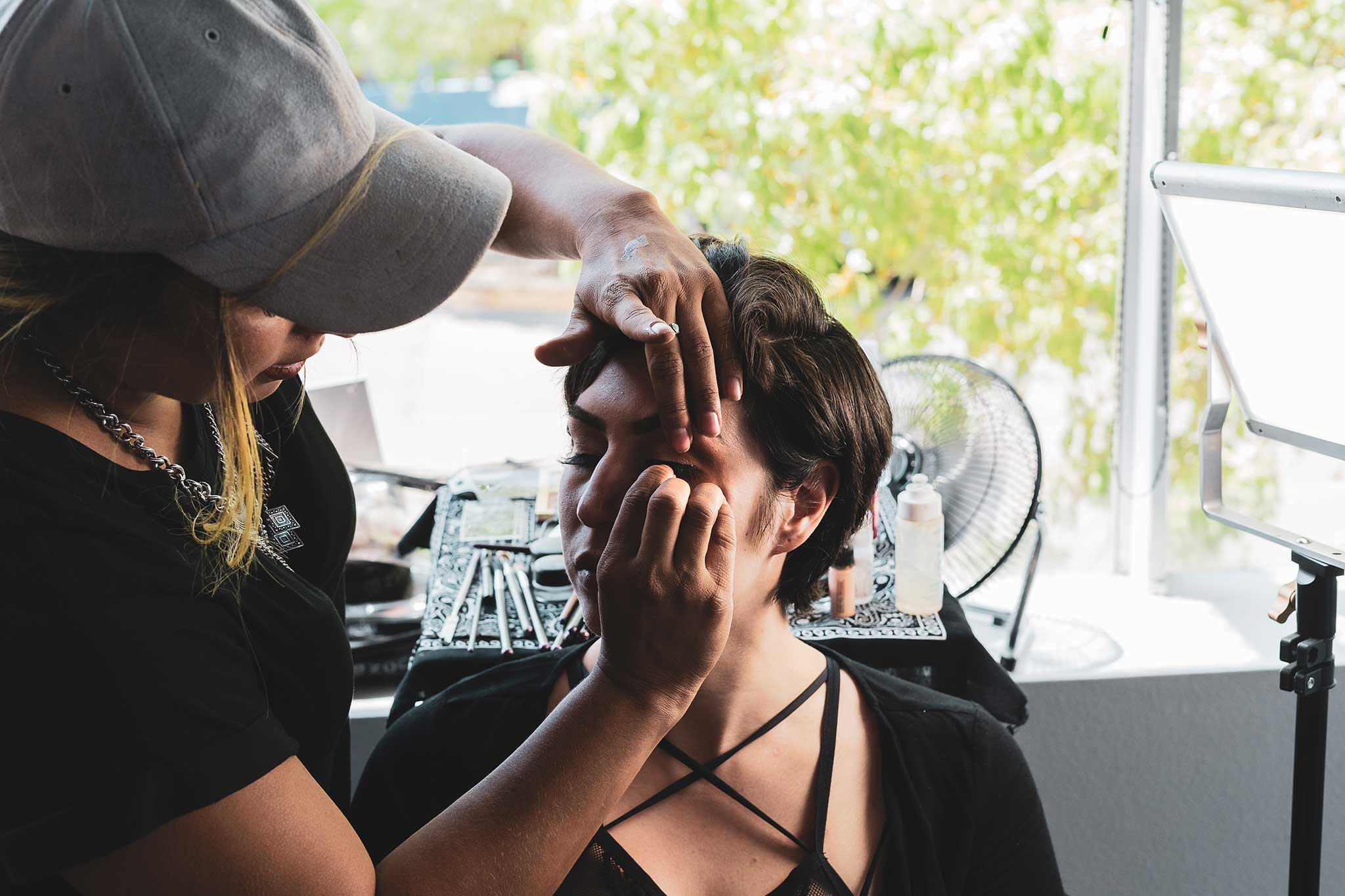 Honestly I was a bit hesitant about putting lashes on someone. False lashes and I have a bad track record. Jacqueline made it easy to understand and I actually did it!