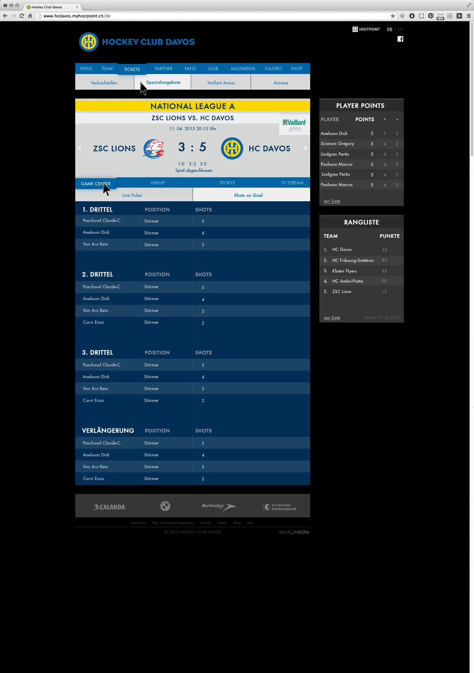 Live Ticker