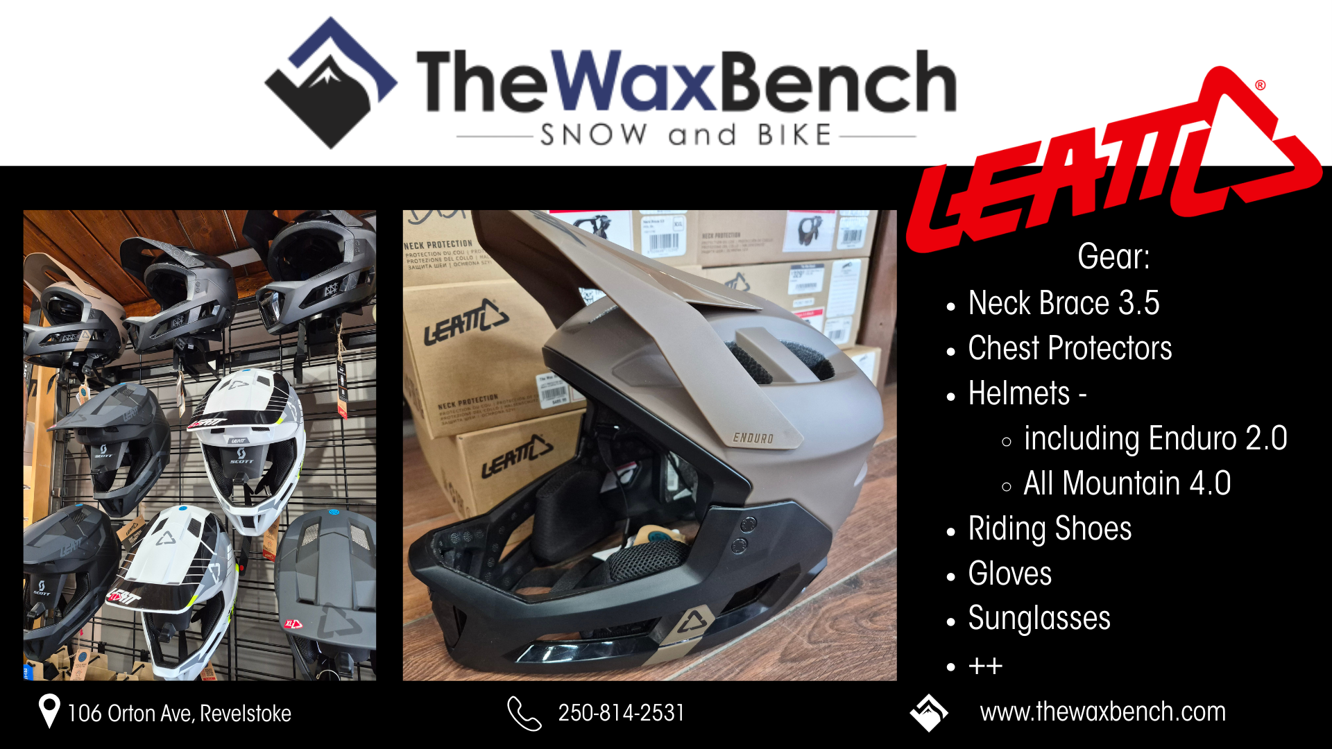 Leatt helmets and protective gear