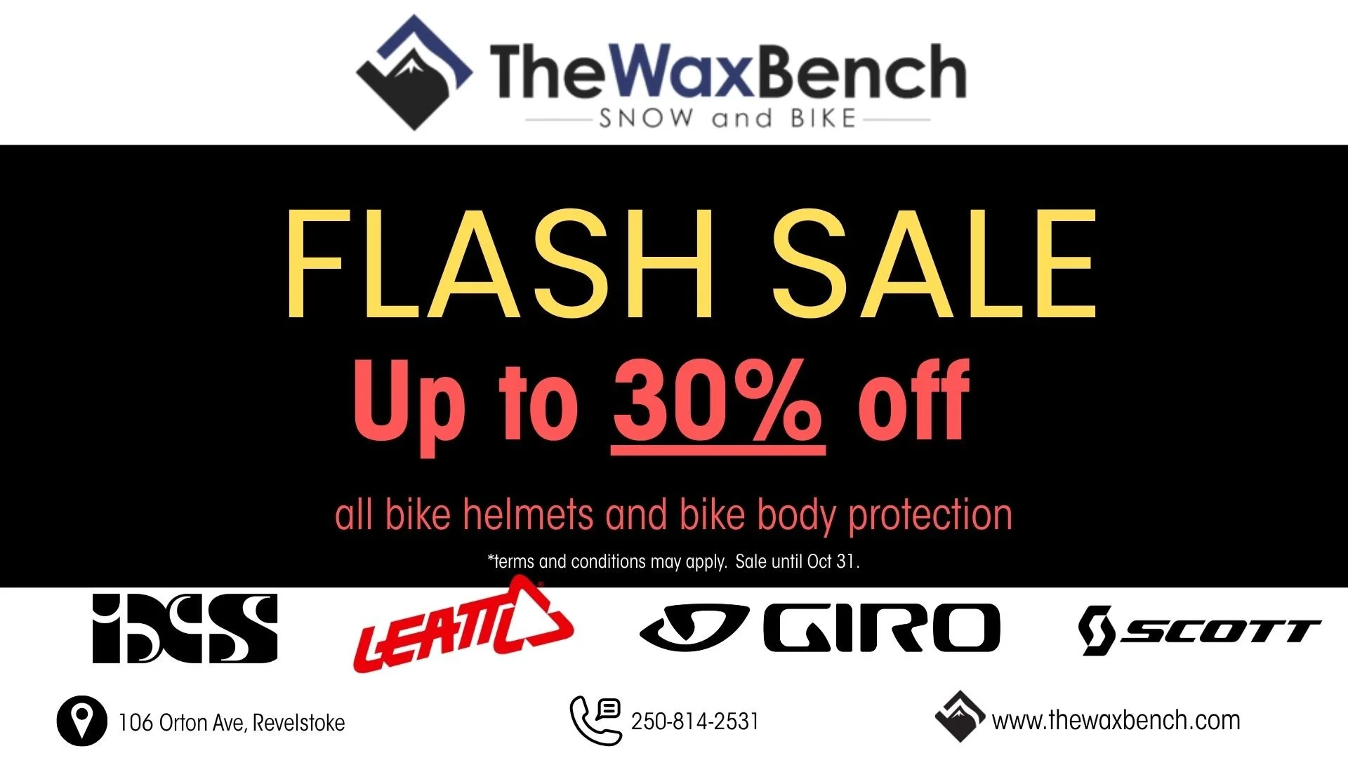Bike Shop + sales + Revelstoke Ski and Bike Shop + 30% off sale