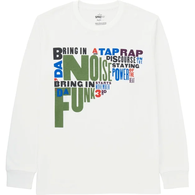 T-shirt inspired by Paula Scher's trademark typographic sensibility.