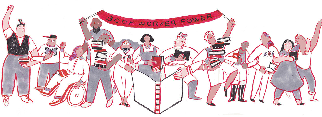 Book Worker Power Illustration