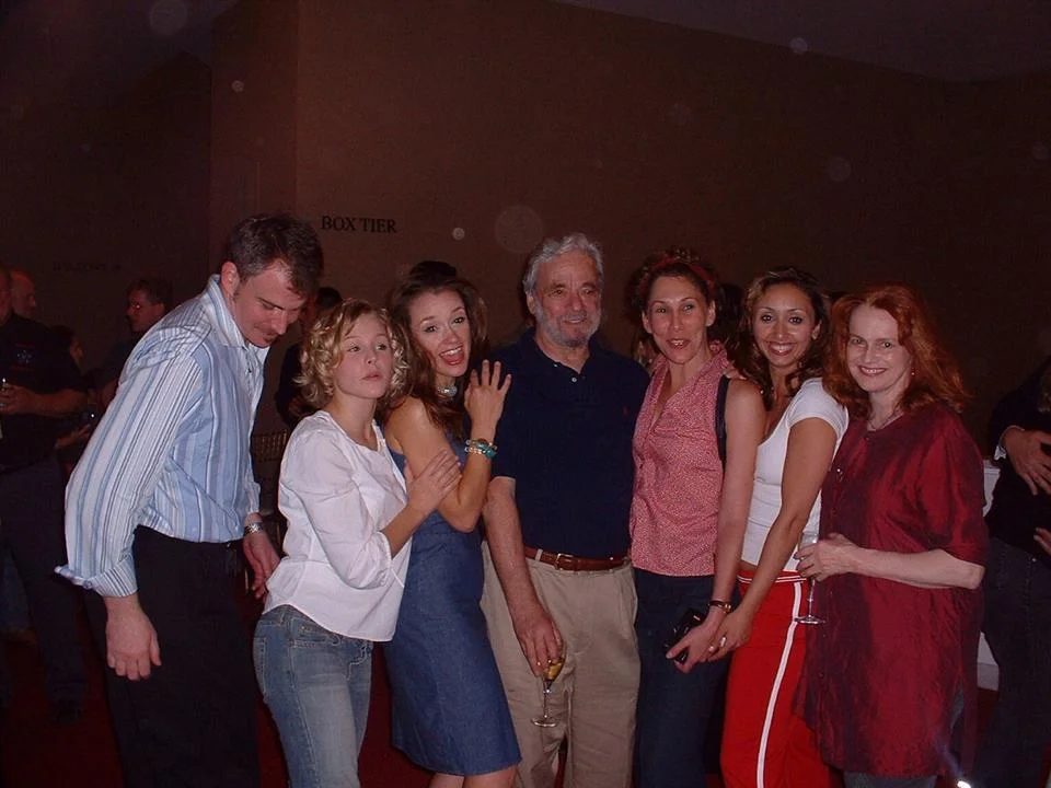 At the Kennedy Center with Doug Sills, Kristen Bell, Stephen Sondheim, Randy Graff, Blair Brown, and Sarah Berry after A LITTLE NIGHT MUSIC