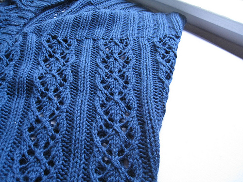 Modifying the Ribbed Lace Bolero