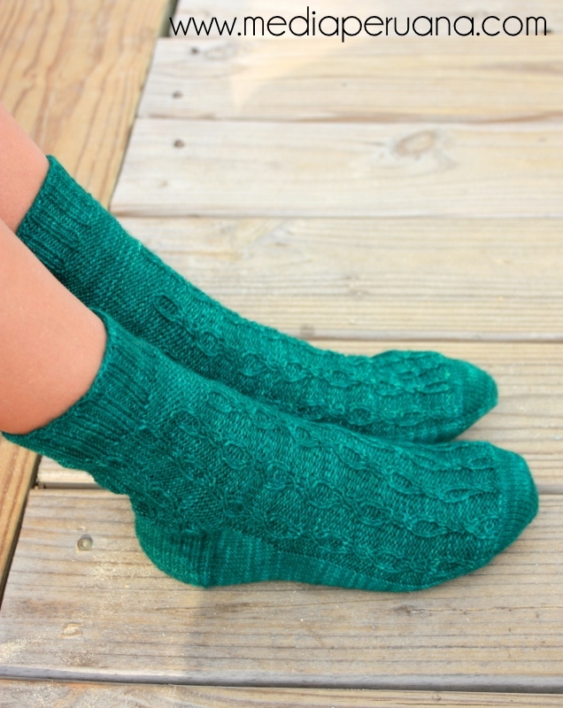 Pisac sock knitting pattern by Kristen Jancuk, MediaPeruana Designs