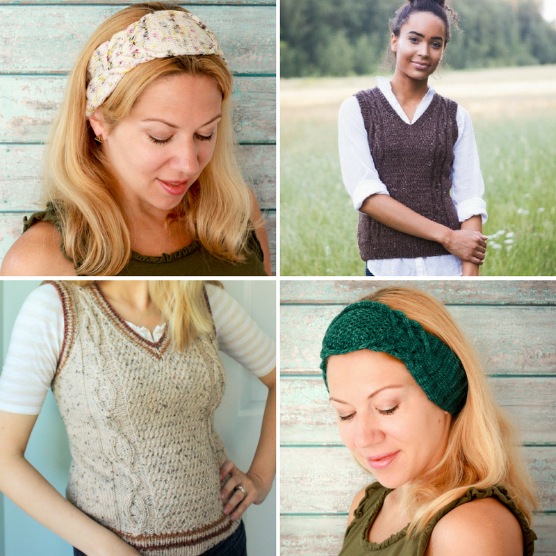 Pattern Re-releases: Vaughan Vest and Lady Lindy Headband