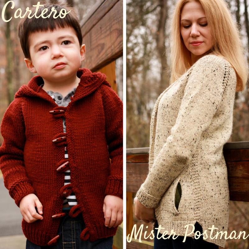 Mister Postman and Cartero, from Juntos: Knits for Togetherness