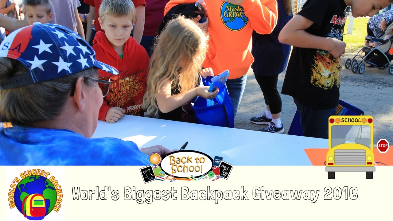World's Biggest Backpack Giveaway 2016 