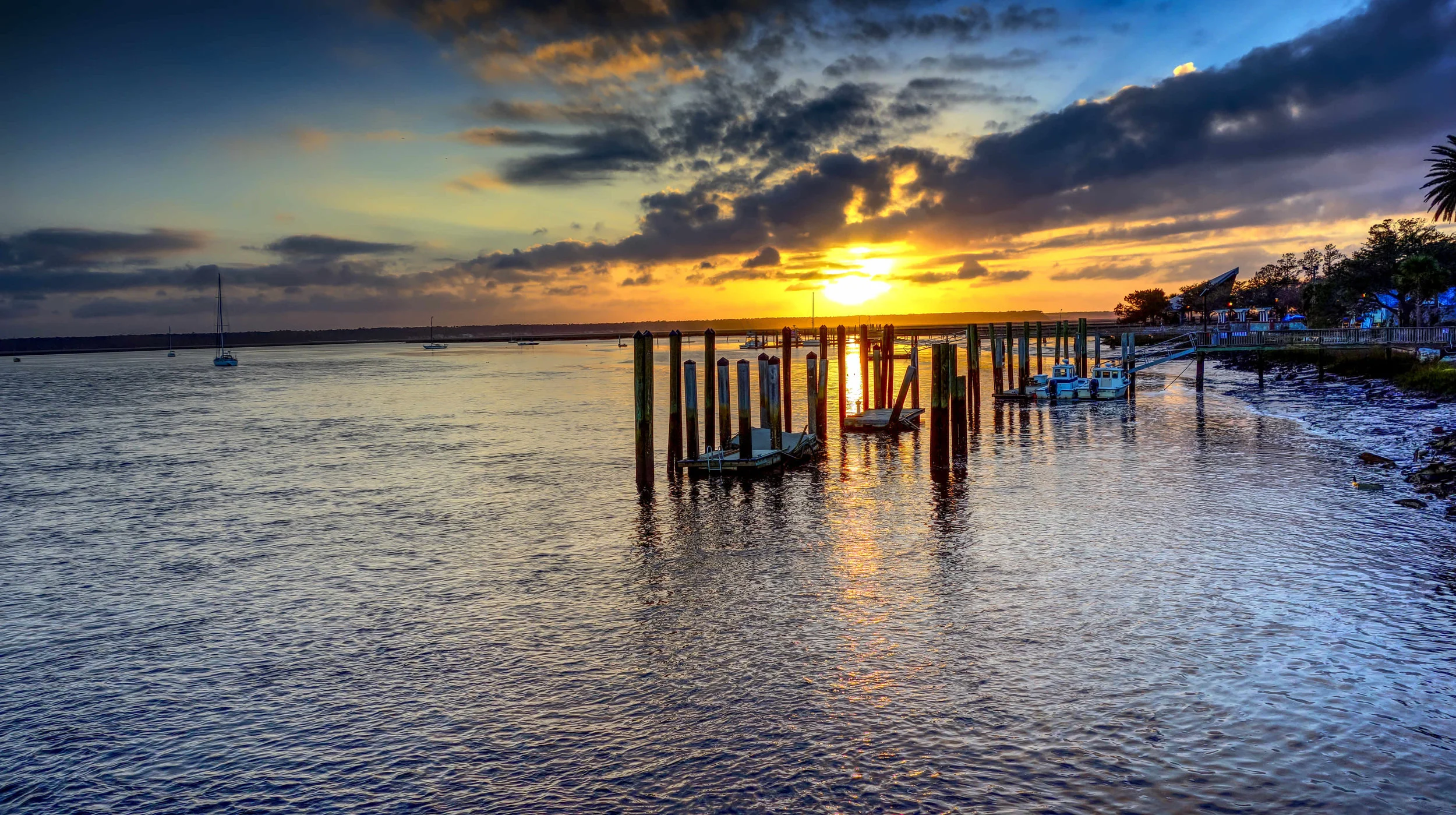 Sunset St.Marys Waterfront Georgia