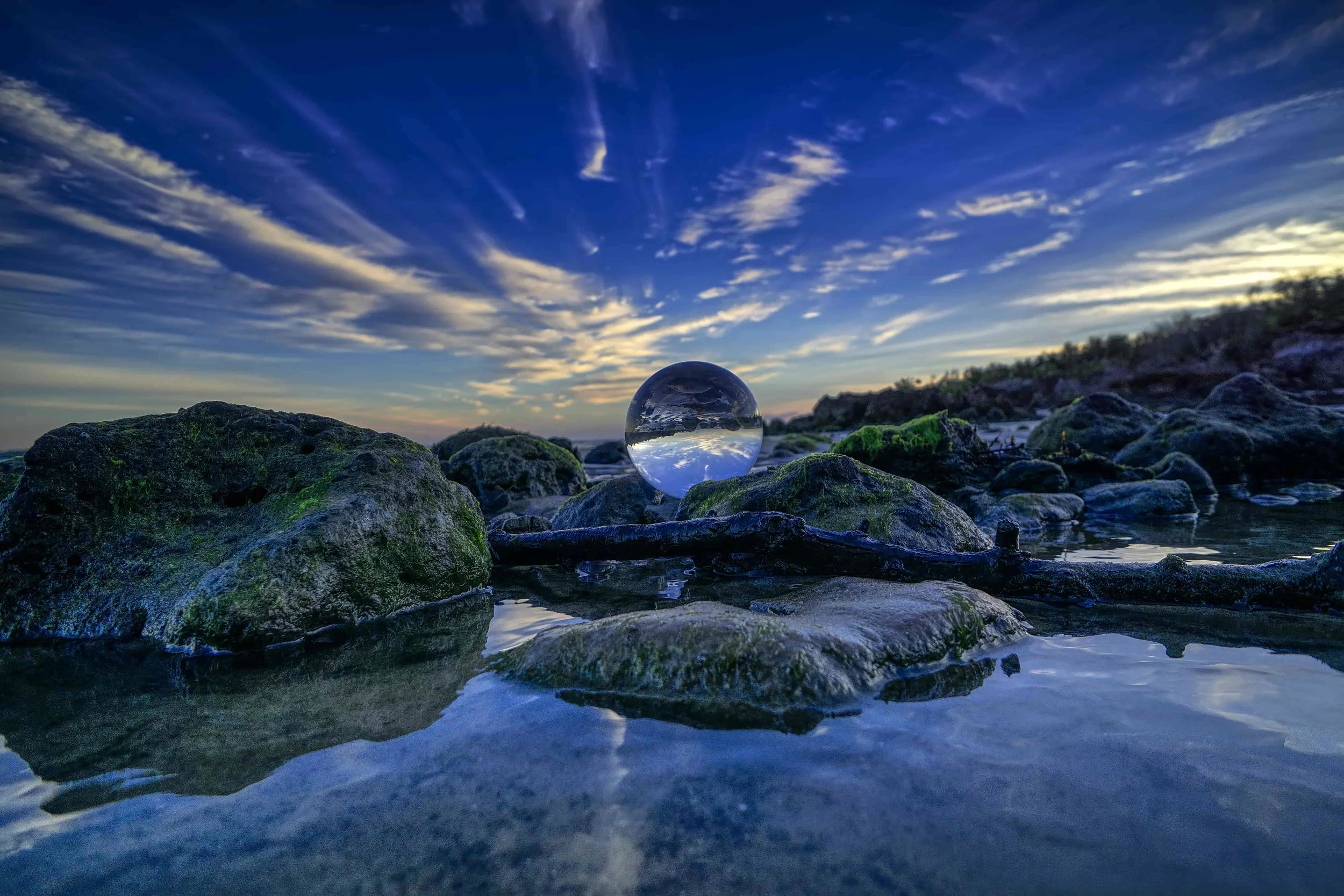 Little Talbot Beach Lens-Ball Sunrise 