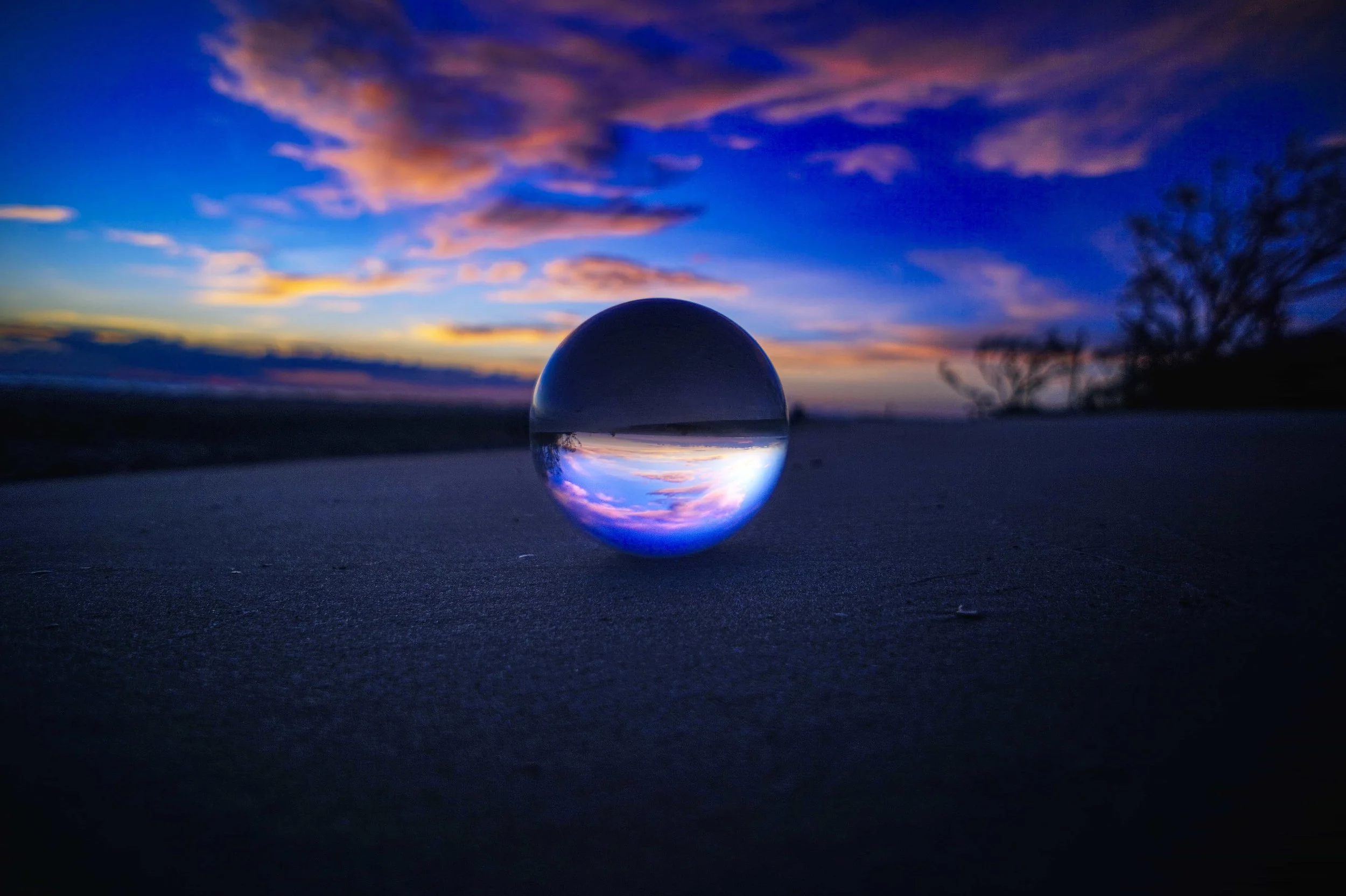 Jekyll Island Lens-ball Sunrise Colors
