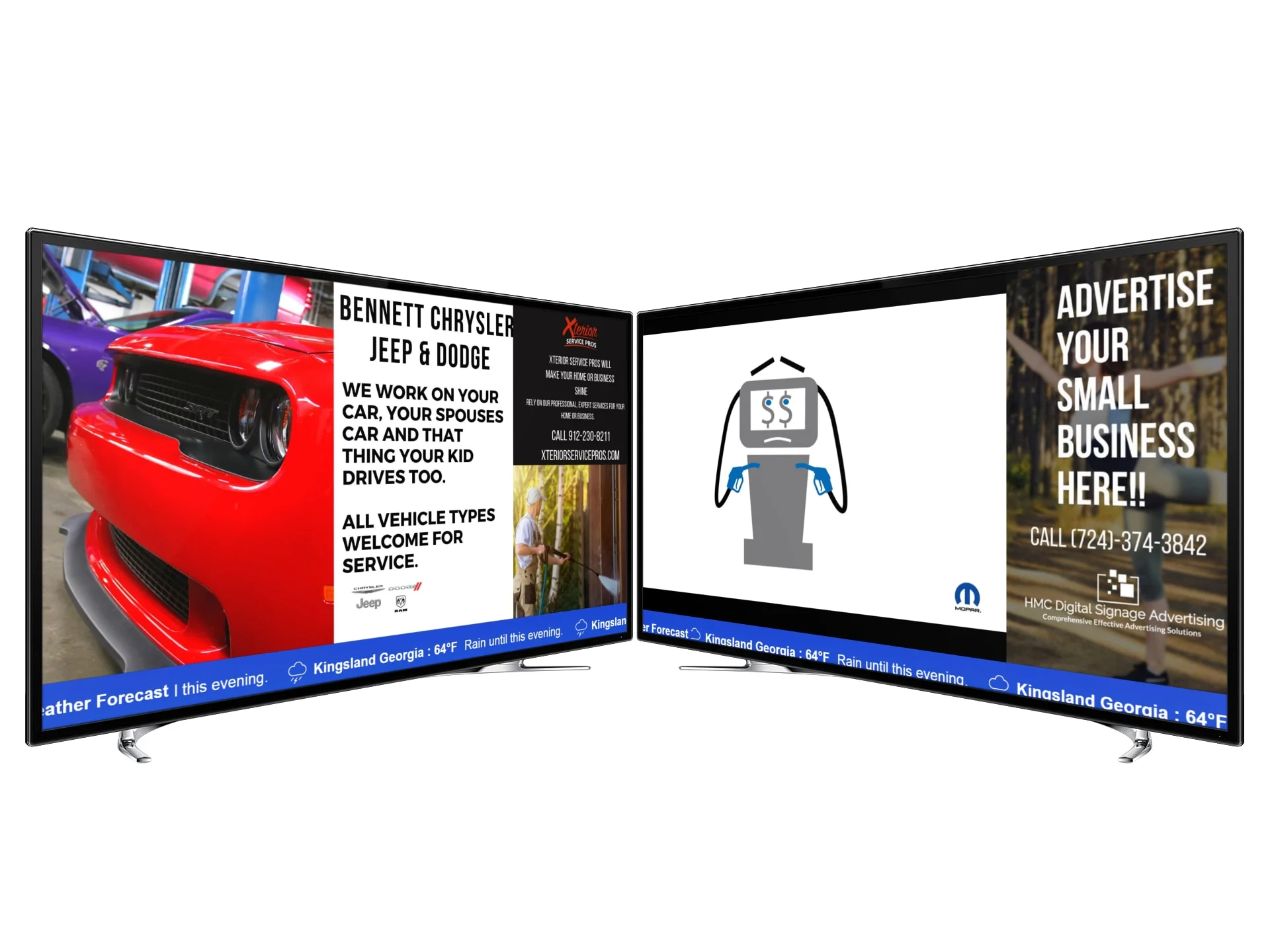 Digital Signage Advertising — Hybrid Media Consulting site Design Photography Videograghpy