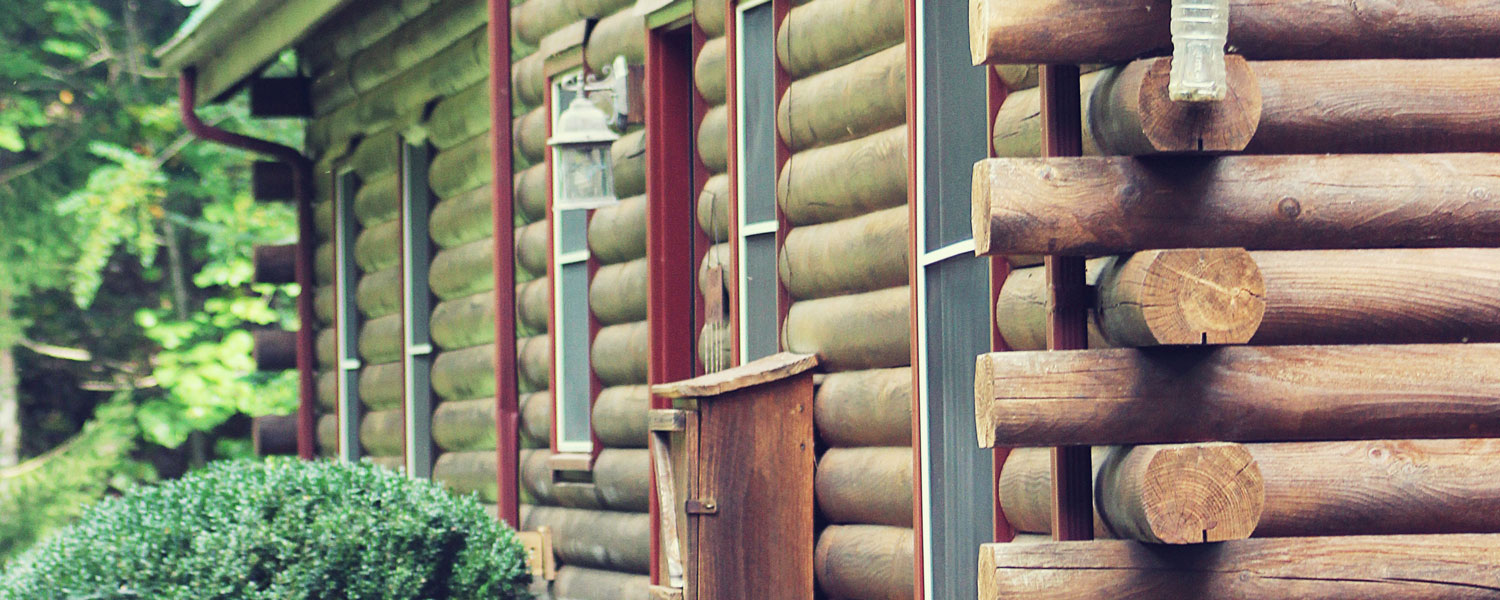  All the rustic charm of a true log cabin structure. 