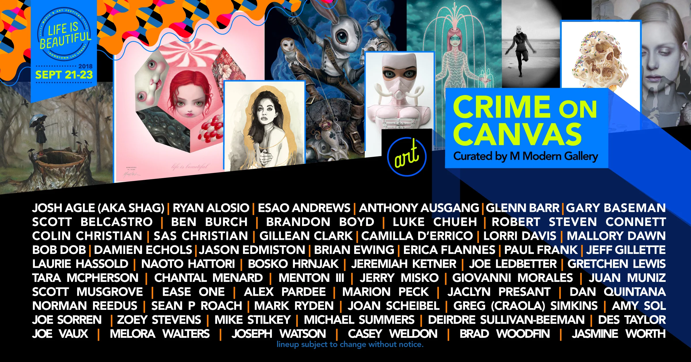 Glad to be included on this incredible lineup. 