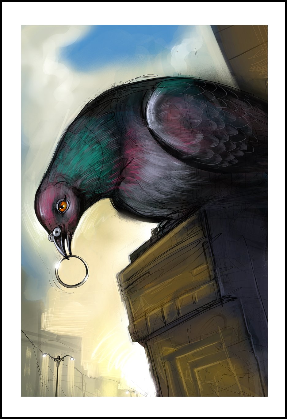 Proposal of a Pigeon (13"x19")
