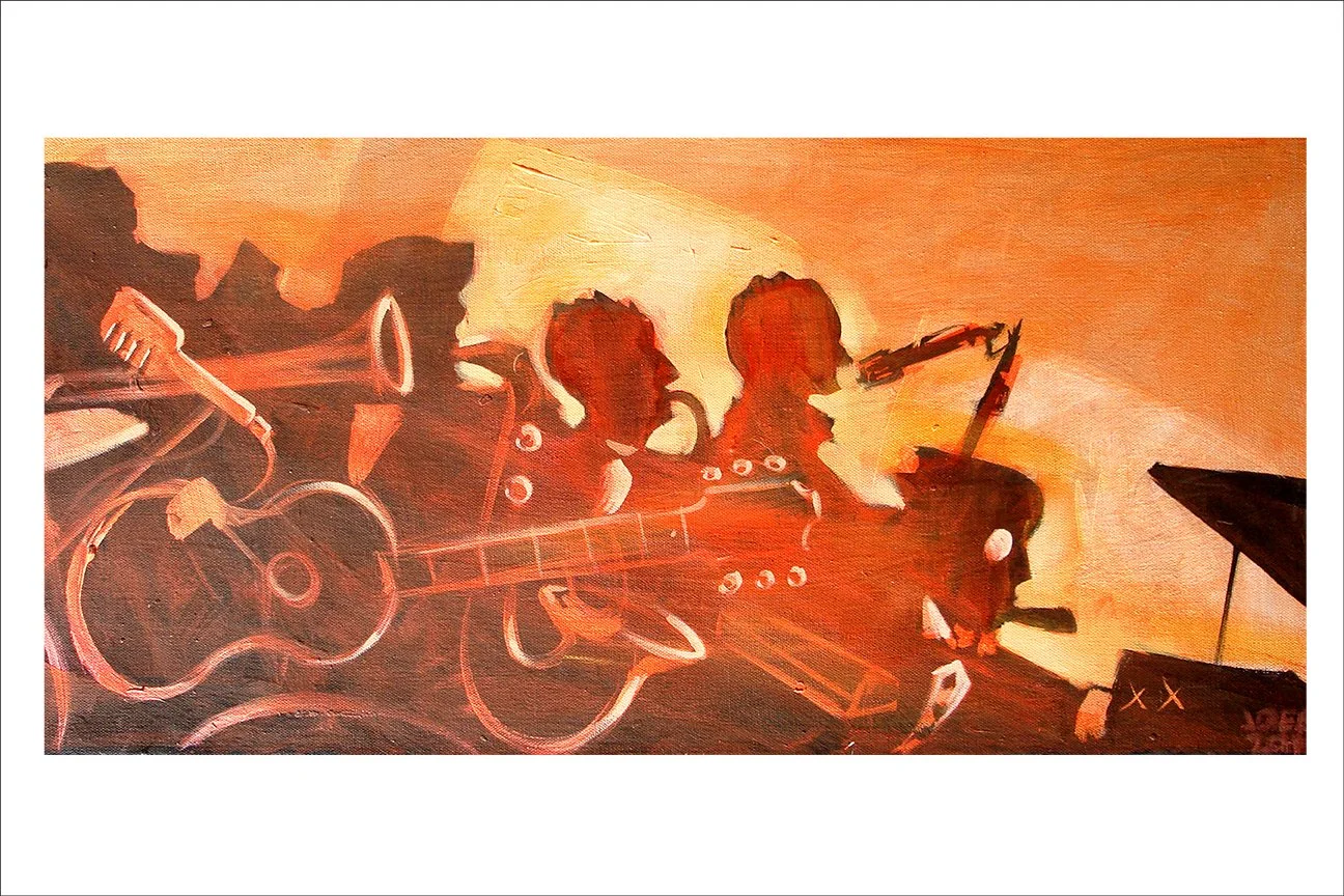 Band Under the Bridge II (19"x13" print)