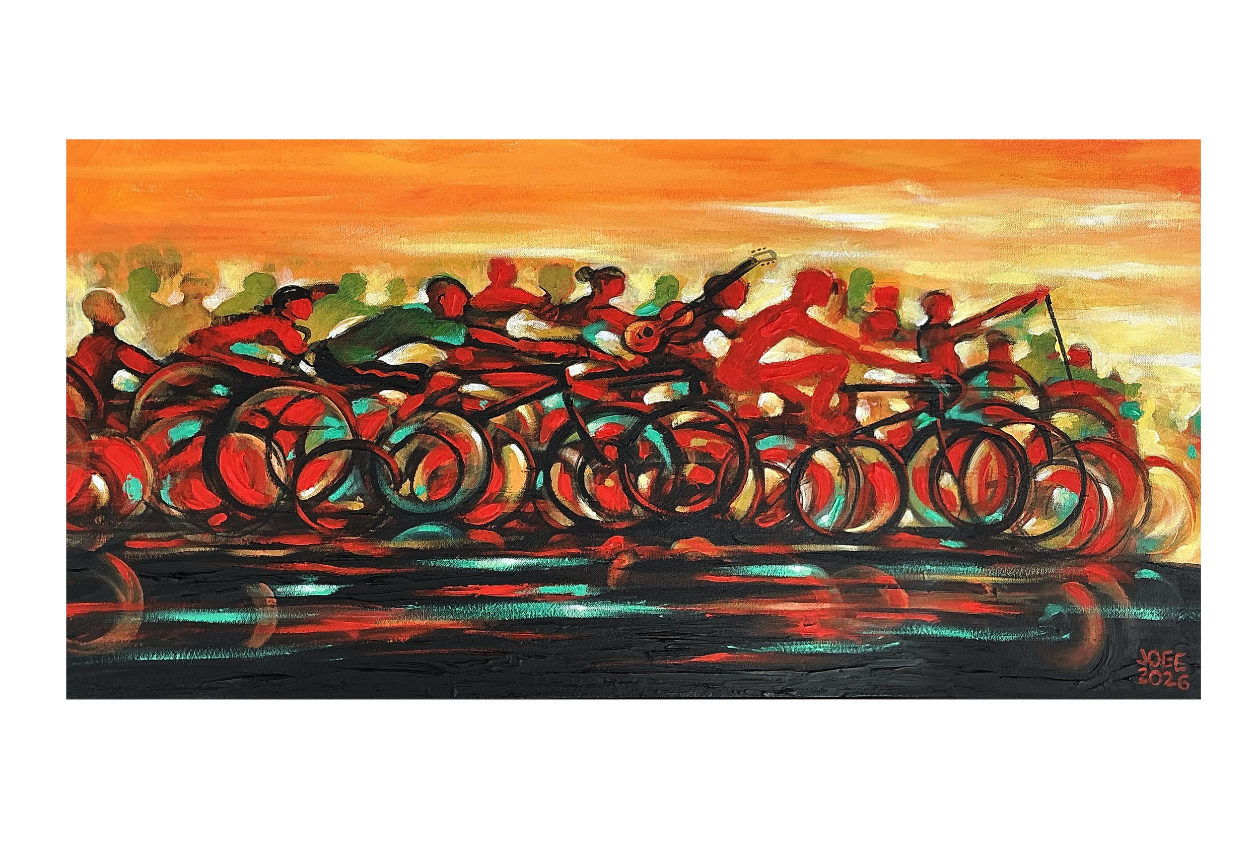 The Long Ride (19"x12.5") print