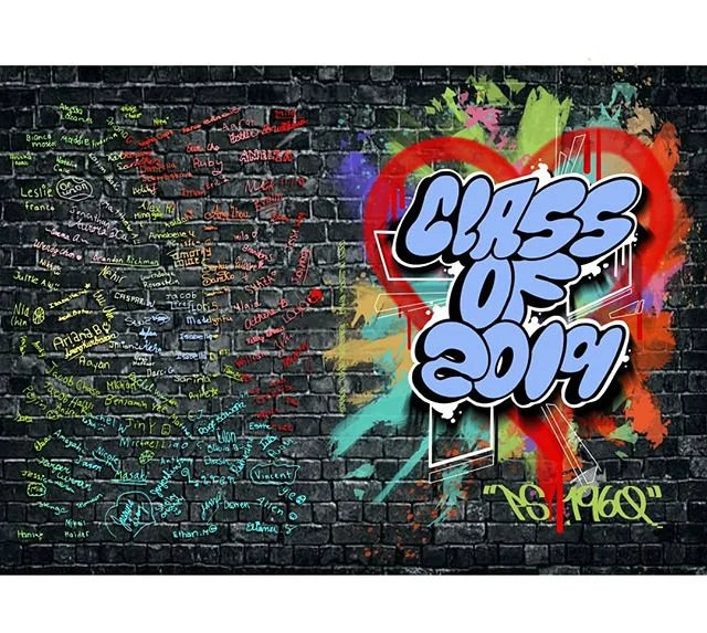 Class of 2019 ps196q. Year book front and back I finished. This was a fun project. You learn a lot when working this people. Glad this came out good. Scroll left to see original design. @p.s.196q #ps196q #yearbook #yearbookcover #classof #classof2019 #graphics #graphicdesign #procreate #graffiti #graffitiart #artoftheday #letterstyle #heart #wip