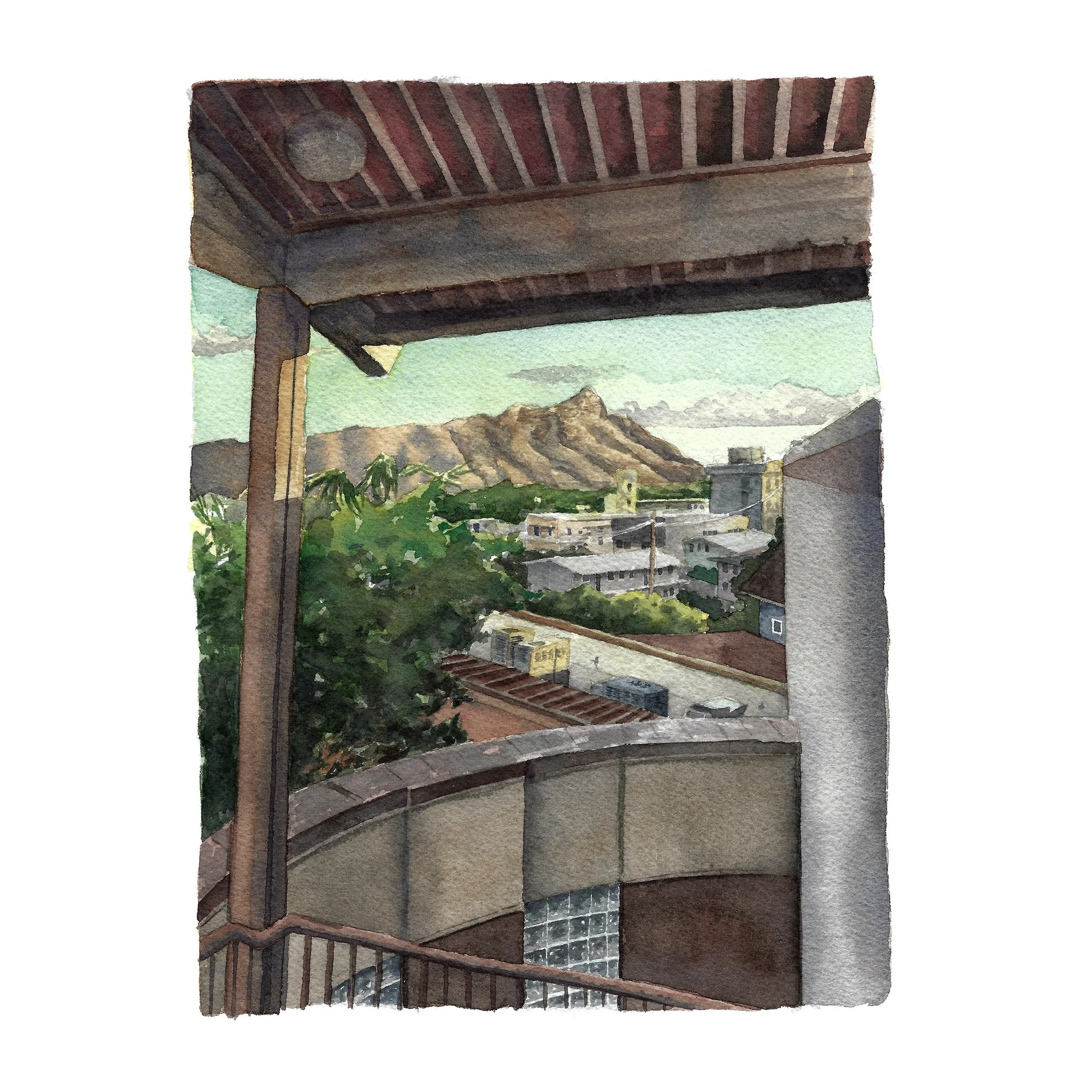 Diamond Head from Kapahulu