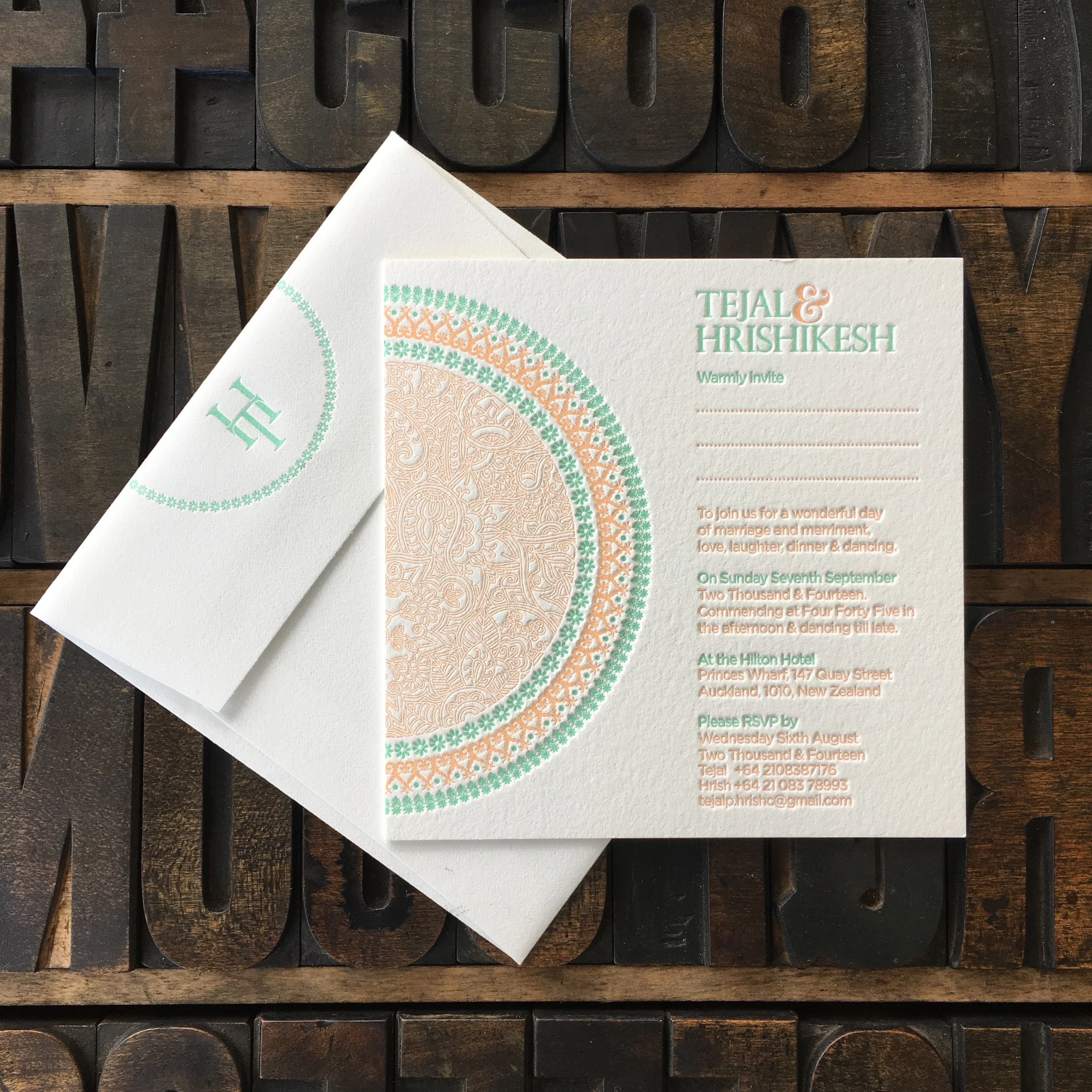 Small Square, Letterpress Flap