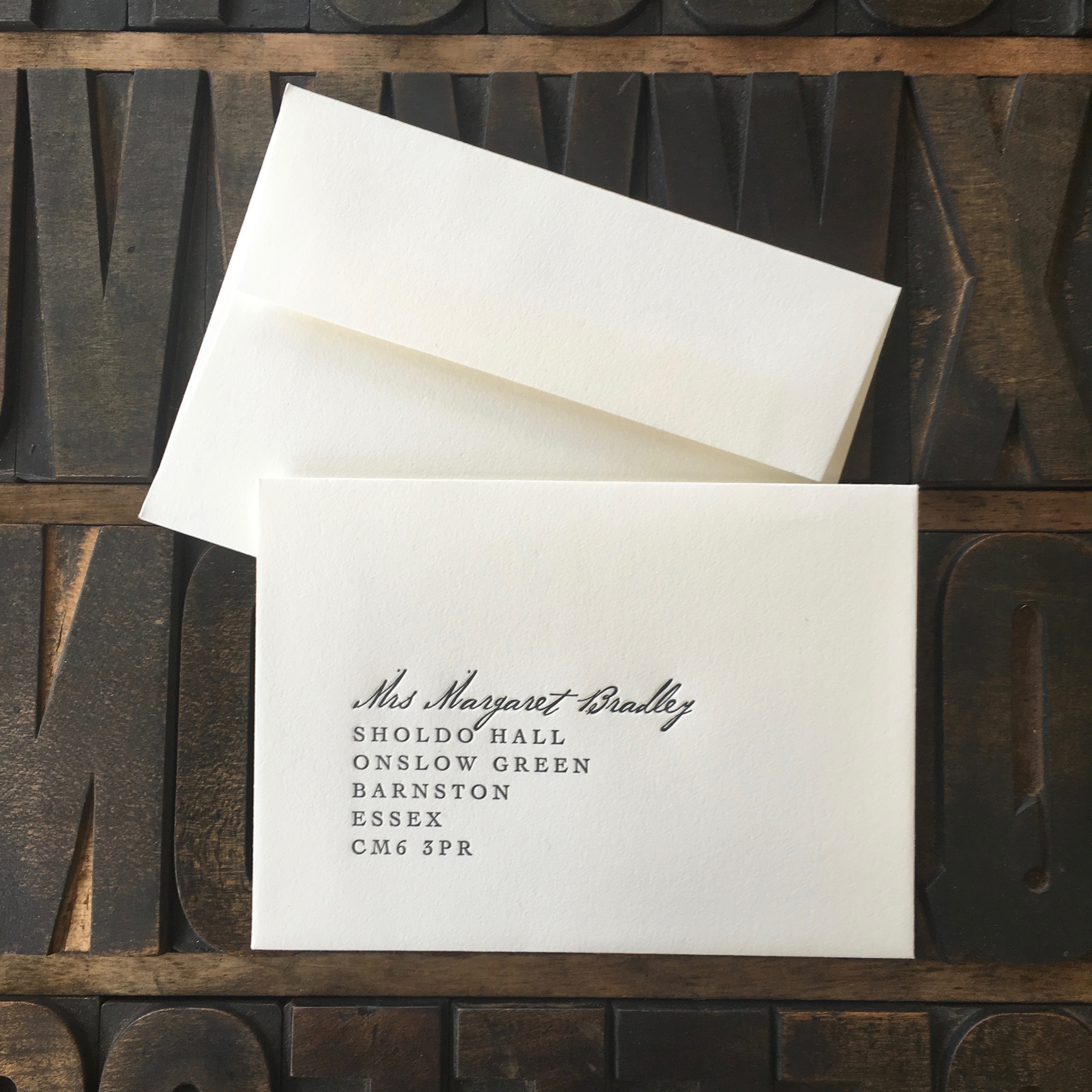 4-Bar Letter Press Face