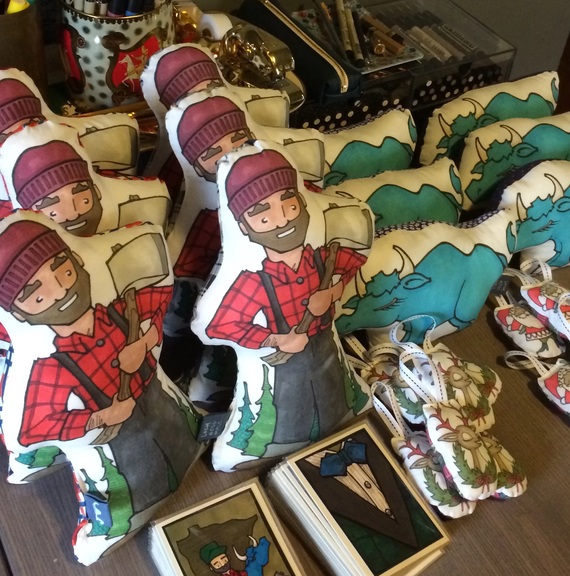 My first set of merchandise ready to drop off at I Like You!