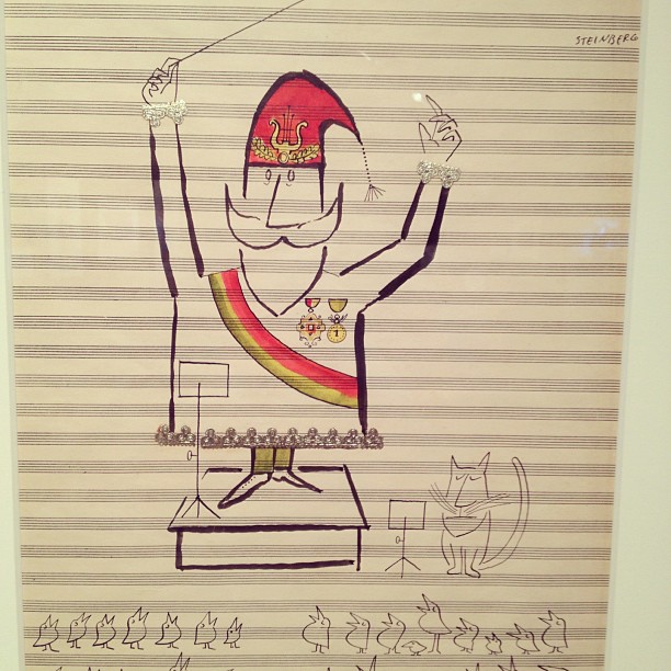 Original Saul Steinberg holiday drawings for Hallmark. c.1950’s. Retrieved from Kate Bingaman-Burt Flickr account.