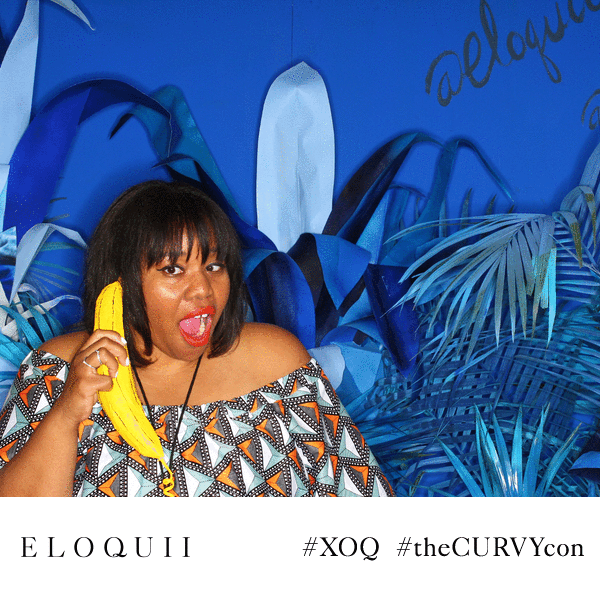 Having some fun at the Eloquii photo booth!!!
