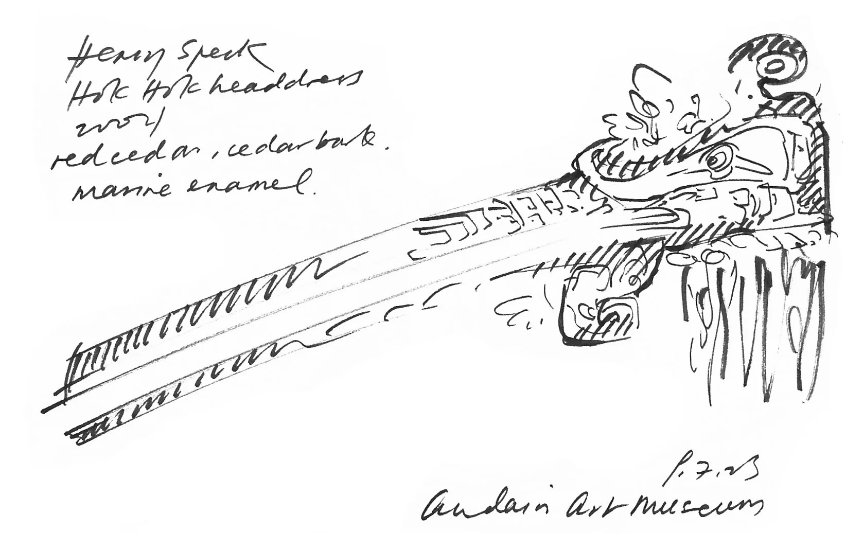 speed doodle - hok hok headdress, henry speck