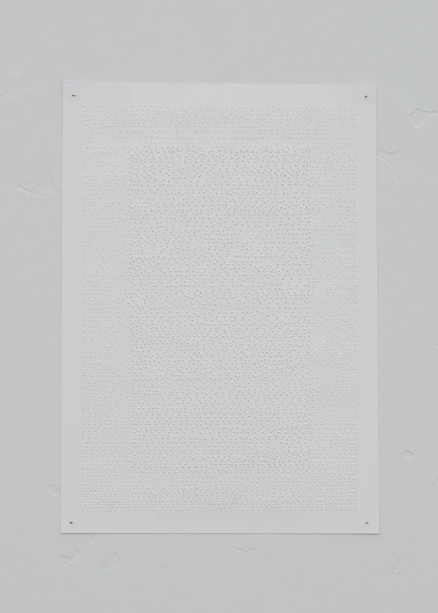 Timestamp V 2015 Pin Holes on Bristol 7x10 inches