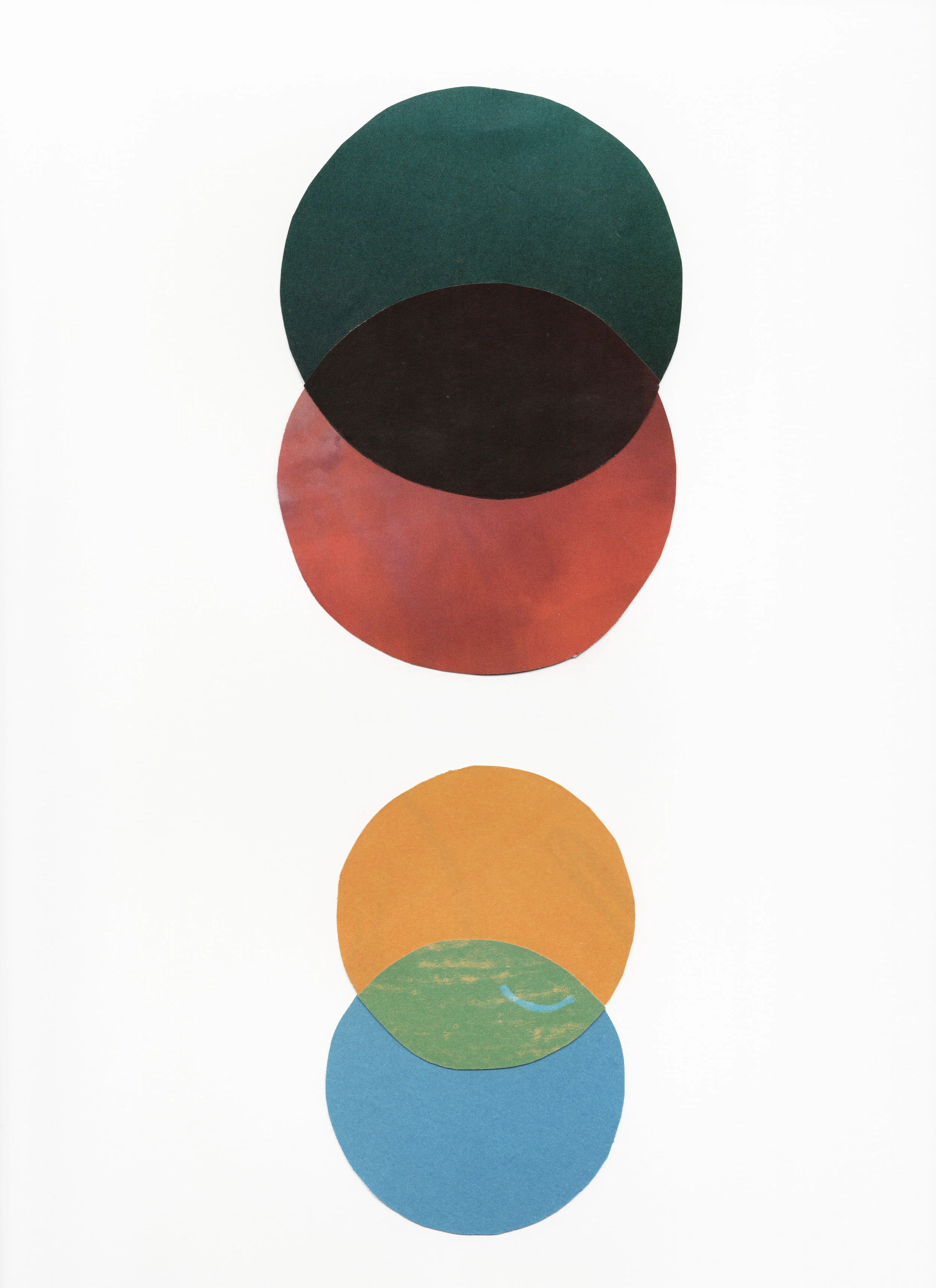 Color Study I 2017 Cut Paper on Bristol 9 x 12 inches