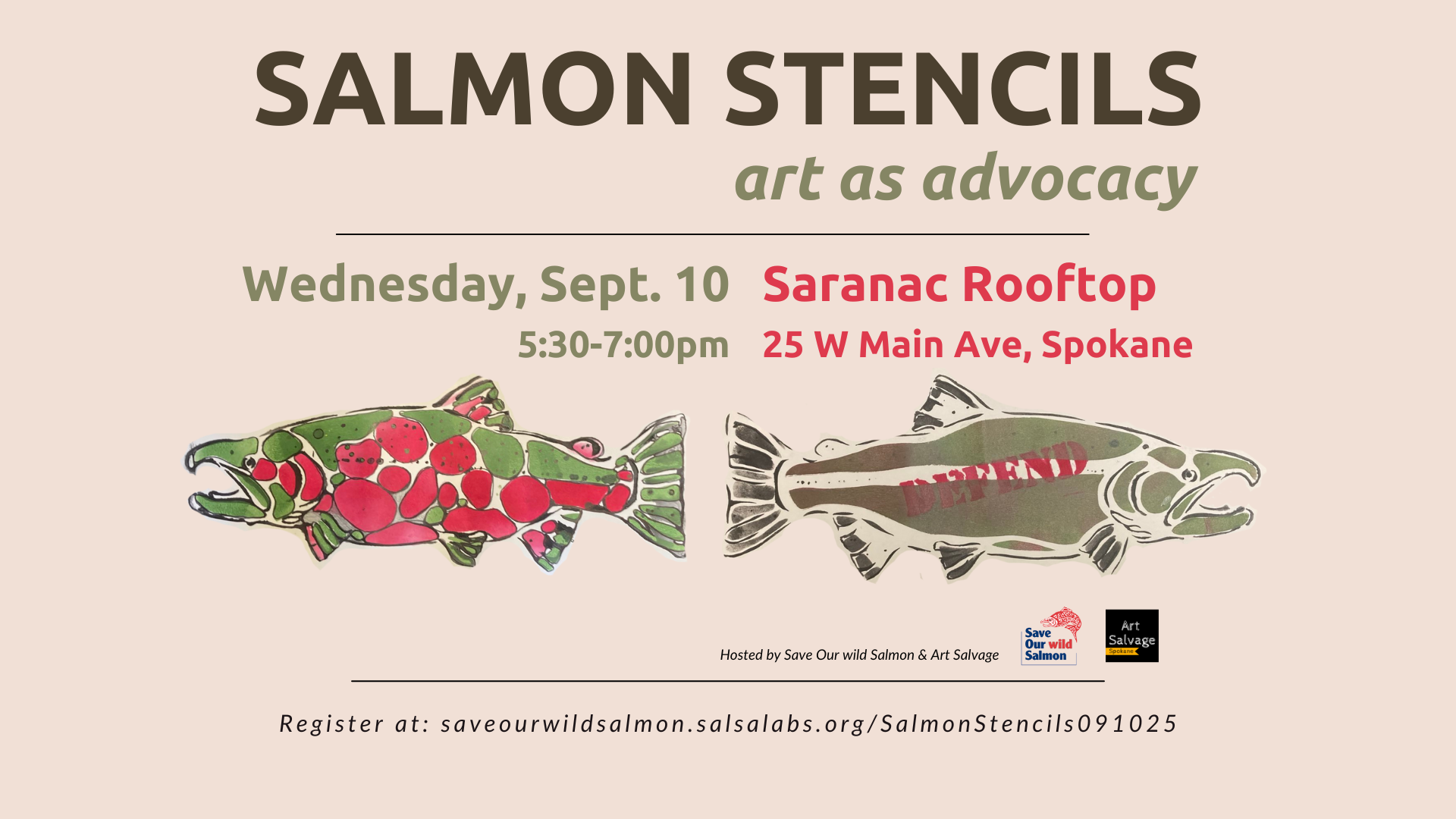 Salmon Stencils: Art as Advocacy