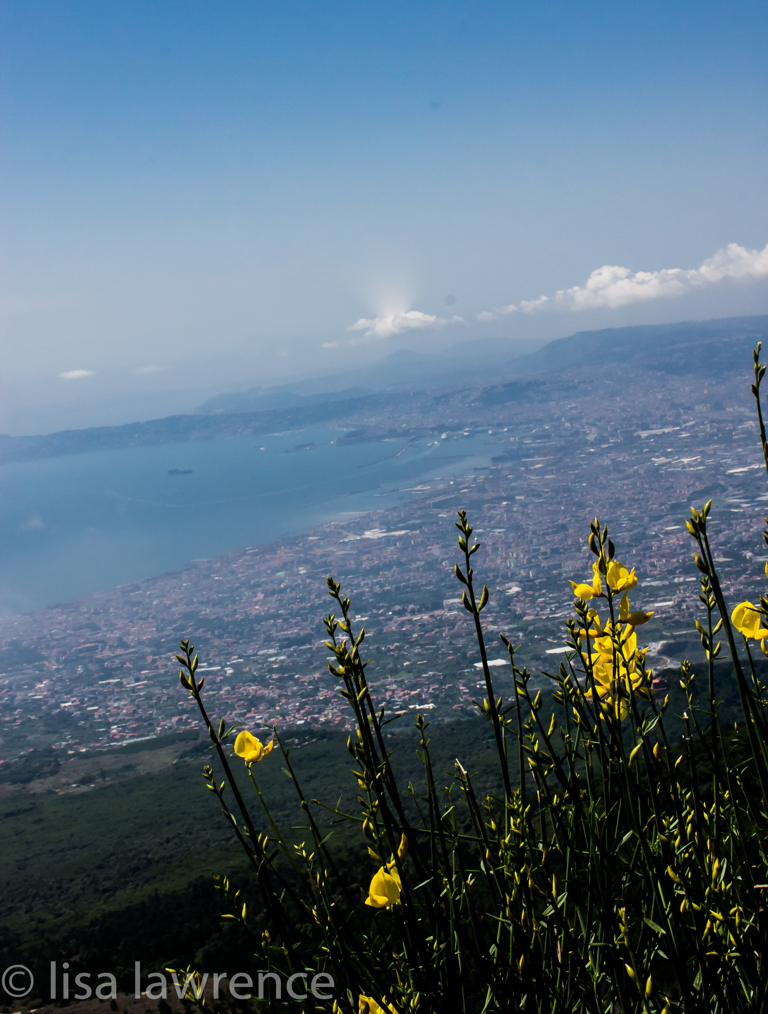 View of Naples from Vesuvius