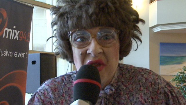 Ethel reports live and on location for Mix94.5FM