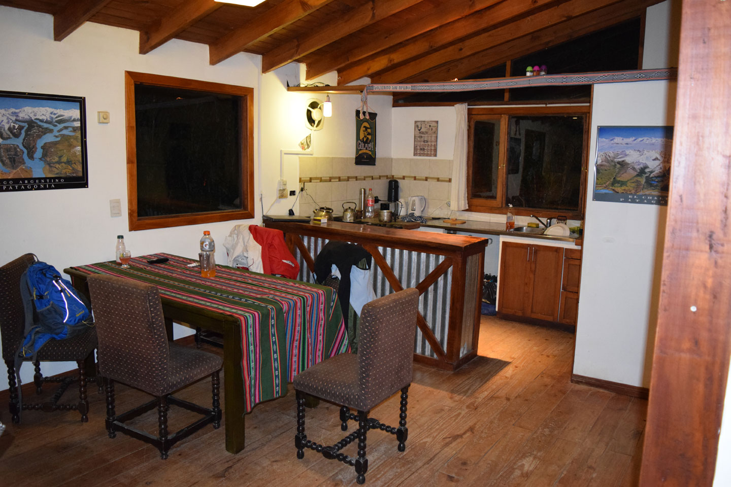 The living room at Patagonia Vieja, El Calafate