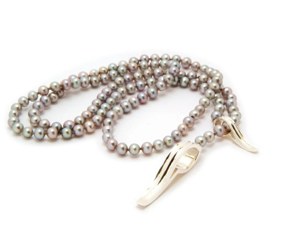 Spanner and Wingnut pearl lariat